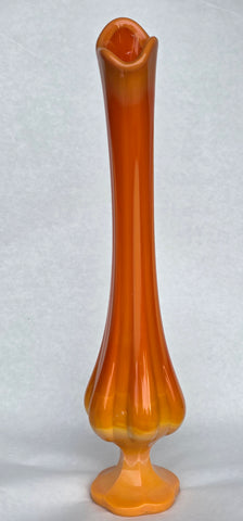 L.E Smith Glass BITTERSWEET vase