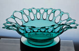 Westmoreland open lace doric edge  Thiel Glass banana fruit bowl