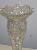 ABP cut glass vase antique bob41