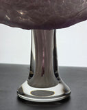 Jack in the pulpit footed glass  vase art glass vase