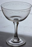 Pair Signed Lenox Crystal sentiment tall sherbet's glasses replacement