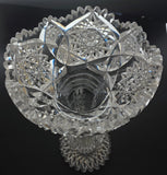 ABP cut glass vase antique bob36