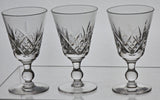 3 Signed Hand Cut Glass port Glengarry Cambridge Stuart