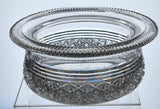 ABP cut glass Hawkes center piece bowl American 8 lbs