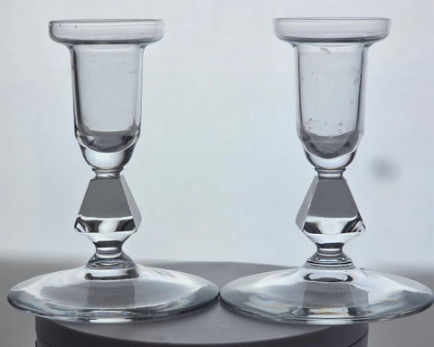 Bryce Aquarius  Crystal candle sticks pair