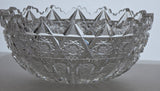 ABP cut glass bowl American brilliant period 1886 -1915 bob13