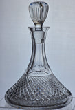 Signed Lenox hand Cut glass Crystal decanter Made in USA