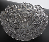 ABP cut glass bowl American Brilliant propeller