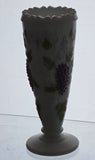 L.E Smith Glass painted grapes vase.
.