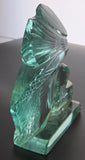 Hand crafted art glass Indian sculpture