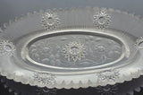 ABP Cut glass oblong shape silver tread dish bob68