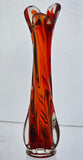 MCM Glass Amberinea swung style vase