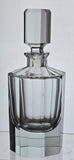 Vintage hand cut glass fluted panel decanter