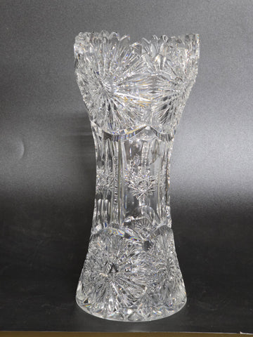 ABP cut glass vase antique bob47