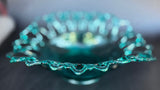 Westmoreland open lace doric edge  Thiel Glass banana fruit bowl