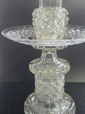 3 part Cut glass vase antique