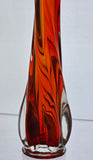 MCM Glass Amberinea swung style vase