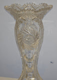 ABP cut glass vase antique bob41