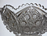 ABP cut glass bowl American brilliant period 1886 -1915 bob38