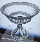 Signed Libbey cut glass compote ABP antique Auction