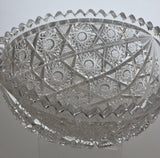 ABP cut glass bowl American brilliant period 1886 -1915 bob51