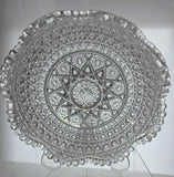 ABP cut glass flashy low bowl American brilliant period 1886 -1915 bob54