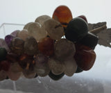 Mid century modern Art glass gemstone striped