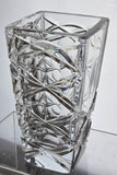 Hand cut square vase Signed Peter ORourke Made in USA Mt Pleasant PA for Engravers
