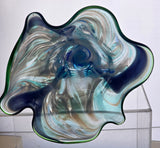 L.E Smith multicolor Glass hand made art vase.
.