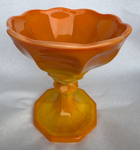 L.E Smith Glass BITTERSWEET compote