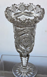 ABP cut glass Luzerne vase antique Olga pattern