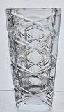 Hand cut square vase Signed Peter ORourke Made in USA Mt Pleasant PA for Engravers