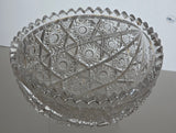 ABP cut glass bowl American brilliant period 1886 -1915 bob51