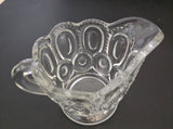 L E Smith moon and star clear Glass sugar and creamer