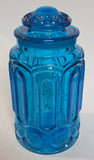 LE Smith glass blue moon and stars extra large canister