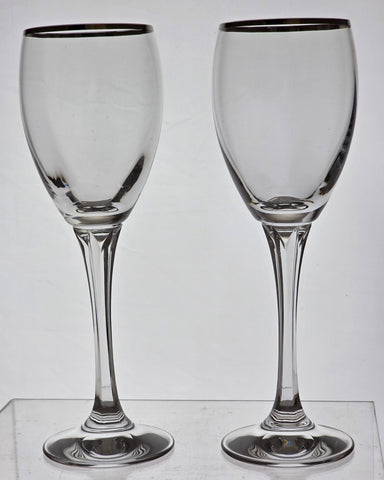 Gorham Crystal Andante tall Platinum wine