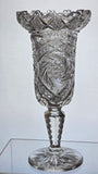 ABP cut glass Luzerne vase antique Olga pattern