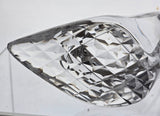 Hand cut glass slipper Signed