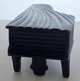 Black glass jewelry box