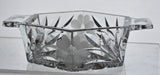 Cut glass dish with tabs American brilliant mug15