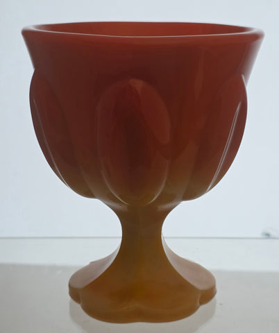 L.E Smith Glass compote bittersweet.
.