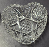 American Brilliant Period hand Cut Glass Bridge set Antique