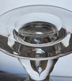 Pair of hand made Glass candle sticks