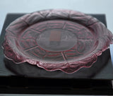 LE Smith pink leaf plate