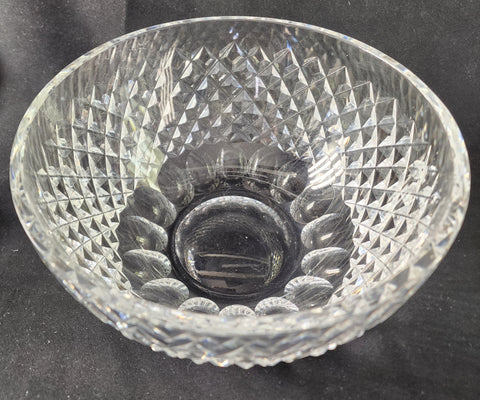 Signed Waterford crystal cut glass bowl