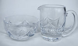 Signed Waterford crystal sugar and creamer 110-491