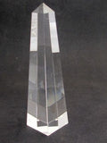 Obelisk optical GLASS 10" high, Gift crystal - O'Rourke crystal awards & gifts abp cut glass