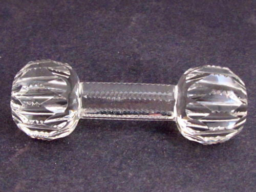 American Brilliant Period Cut Glass knife rest  Antique - O'Rourke crystal awards & gifts abp cut glass