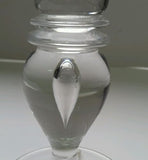 GLASS  candle sticks hand blown air trap - O'Rourke crystal awards & gifts abp cut glass