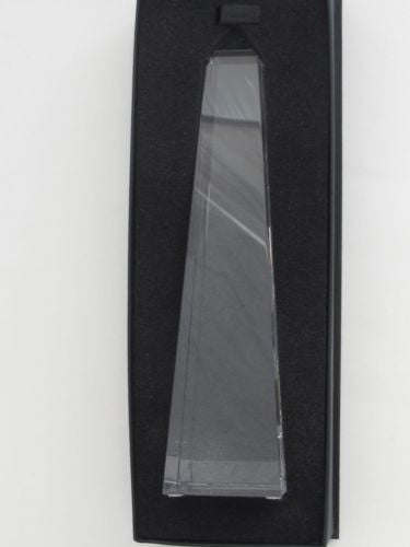 Obelisk optical GLASS 10" high, Gift crystal - O'Rourke crystal awards & gifts abp cut glass